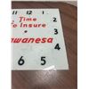 Image 3 : Glass clock face - Wawanesa Insurance - 15x15"