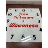 Image 4 : Glass clock face - Wawanesa Insurance - 15x15"