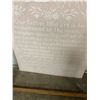 Image 3 : Lords Prayer, crocheted - 40"x58" - c/w Oak frame