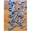 Image 3 : Large lot (47) assorted antique keys cas register, dresser, padlock and more