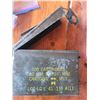 Image 3 : Vintage ammo box 4" x 7" x 11" all clasps work great for ammo, tools, etc