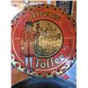 Image 3 : Large Allen's candy counter disply tin lid is cut to sit on rim - great graphics