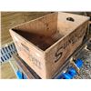 Image 3 : Old wooden box Sunlight soap with bisquit joint corners