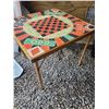 Image 2 : Folding card table unique top play chess, checkers, roulette or other games