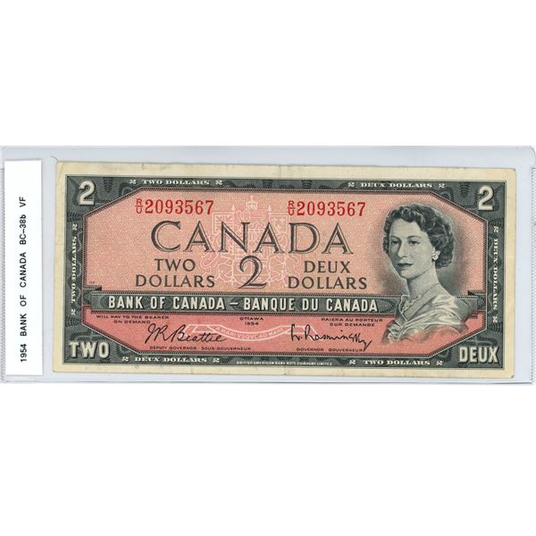 1954 BG-38b Two dollar Beattie- Rasminsky R/U2093567 VF