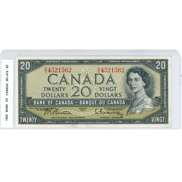 1954 BC-41b Twenty dollar Beattie- Rasminsky N/E4521562 EF