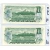 Image 2 : TWO Consecutive 1973 BC-46aA One dollar Lawson-Bouey *AN2596101-102 CUNC