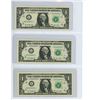 Image 1 : 3 consecutive 2013 US one dollar notes L85059802I-L85059804I
