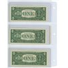 Image 2 : 3 consecutive 2013 US one dollar notes L85059802I-L85059804I