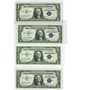 Image 1 : 4 consecutive 1957 US one dollar notes V14796167A-V14796170A