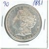 Image 1 : 1881 Morgan US silver dollar
