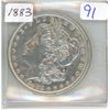 Image 1 : 1883 Morgan US silver dollar