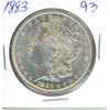 Image 1 : 1883 Morgan US silver dollar