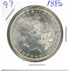 Image 1 : 1885 Morgan US silver dollar
