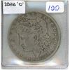 Image 1 : 1886 Morgan US silver dollar
