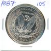 Image 2 : 1887 Morgan US silver dollar