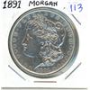 Image 1 : 1891 Morgan US silver dollar