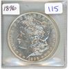 Image 1 : 1896 Morgan US silver dollar