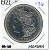 Image 1 : 1921 Morgan US silver dollar