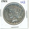 Image 1 : 1922 Peace US silver dollar
