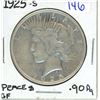 Image 1 : 1925 Peace US silver dollar