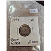 Image 1 : 1894 Queen Victoria ten cents 10¢