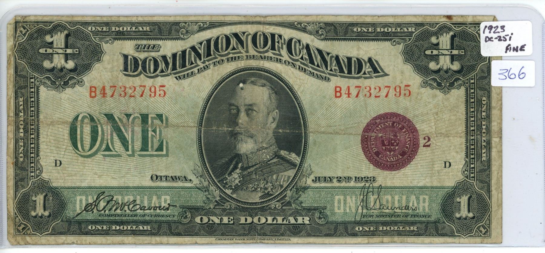 1923 King George Large One Dollar Bill Schmalz Auctions 1923 king george large one dollar bill schmalz auctions