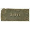 Image 2 : 1864 Confederate states 500 dollar bill