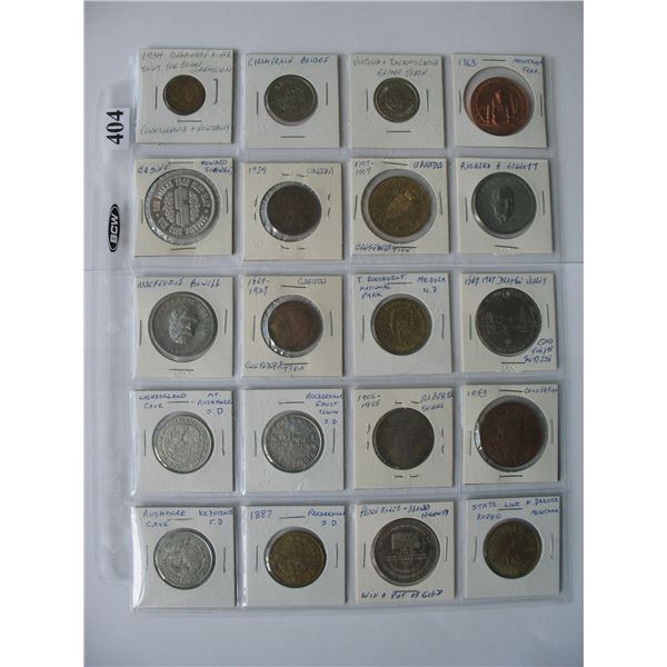LOT OF 20 DIFFERENT MEDALS - TOKENS - MEDALLIONS