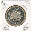 Image 1 : 1974 BARBADOS PROOF SILVER $5.00 DOLLARS - .800 Silver - .7999 OZ Actual Silver Weight