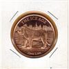 Image 1 : 1 OUNCE COPPER -  .999 FINE - THE ICE AGE - CAVE LION