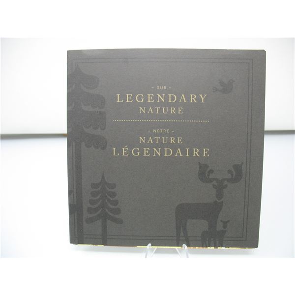 2011 CANADIAN  - OUR LEGENDARY NATURE COIN SET in Folder