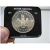 Image 2 : 1971 BRITISH COLUMBIA CENTENNIAL CASED SILVER DOLLAR