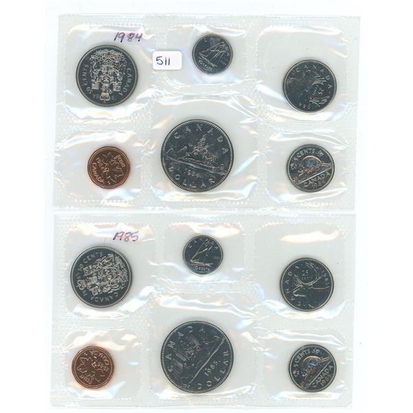 1984 & 1985 Canada UNC Year Sets