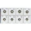 Image 1 : Lot of 2 sets (1996-1999 proof silver 5 cent set and 10 cent set