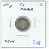 Image 1 : 1881H Canada Silver 5¢