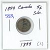 Image 1 : 1899 Canada Silver 5¢ (1.)