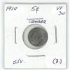 Image 2 : 1910 Canada Silver 5¢ (3.)