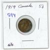 Image 1 : 1919 Canada Silver 5¢