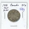 Image 1 : 1916 canada 25 cent silver