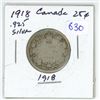 Image 1 : 1918 Canada Silver 25¢