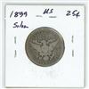 Image 2 : 1899 USA Silver Quarter Dollar