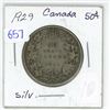 Image 1 : 1929 canada silver 50 cent