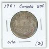 Image 2 : 1951 Canada Silver 50¢ (2.)