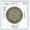Image 2 : 1918c NFLD Silver 50¢