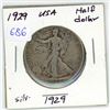 Image 1 : 1929 USA Silver Half Dollar