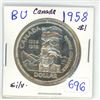 Image 1 : 1958 Canada Silver $1