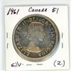 Image 2 : 1961 Canada Silver $1 (2.)