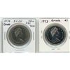 Image 2 : Lot of 2 Canada $1:  1973 & 1974 Double Yoke