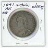 Image 2 : 1891 Great Britain Silver 1 Shilling